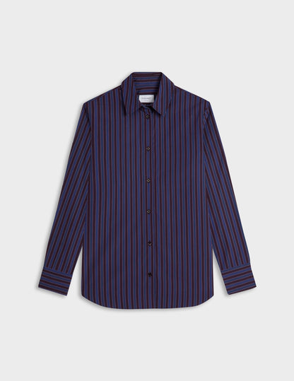 Chemise Marion rayée violette