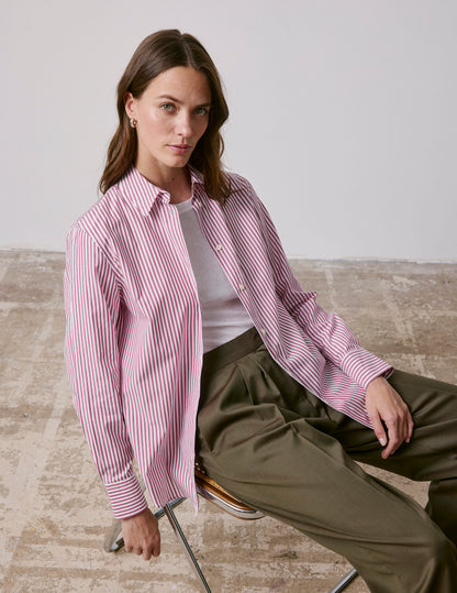 Chemise Marion rayée rouge