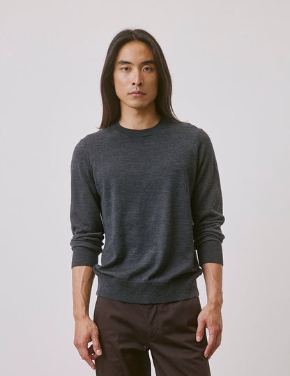 Pull Massimo en laine mérinos gris