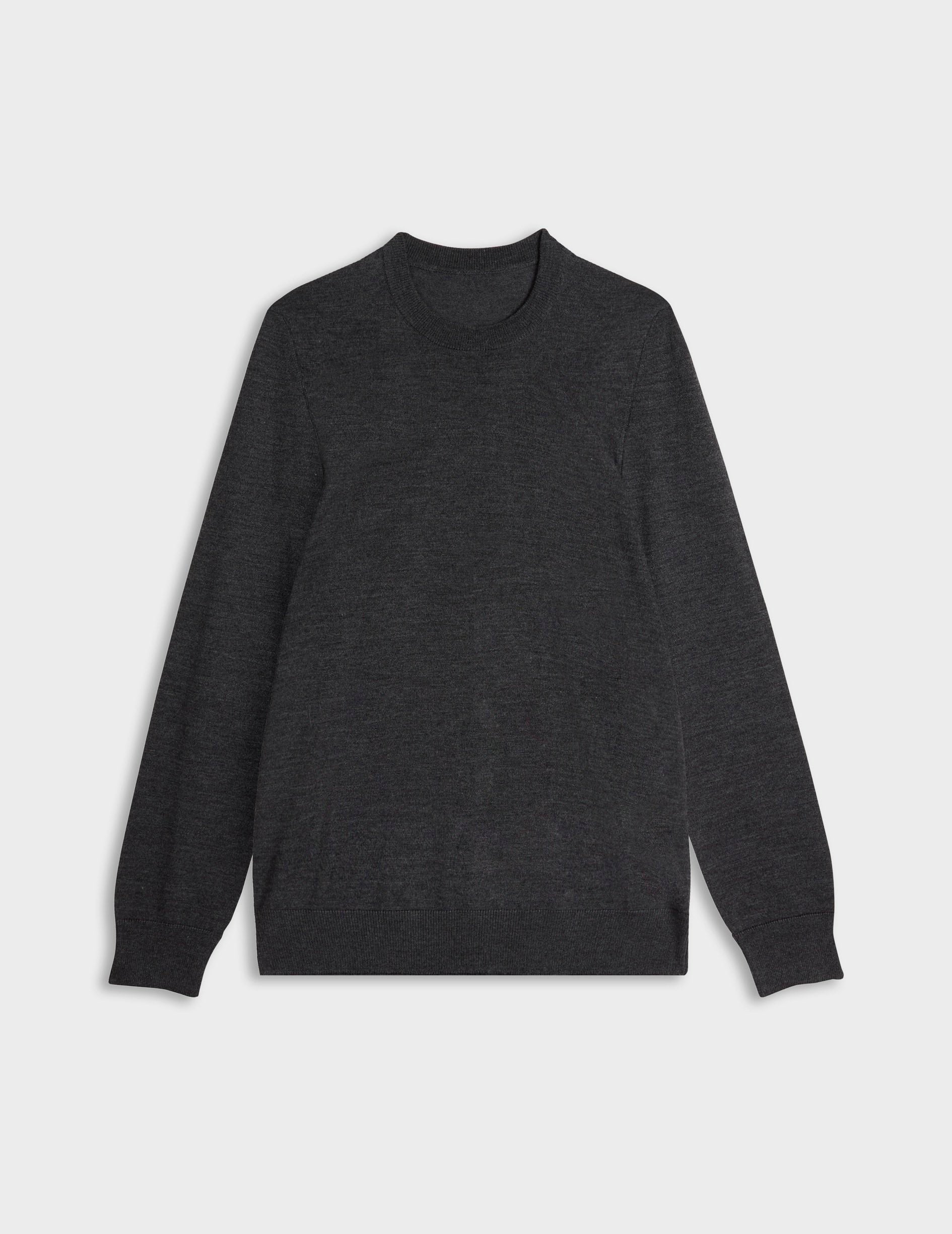Pull Massimo en laine mérinos gris
