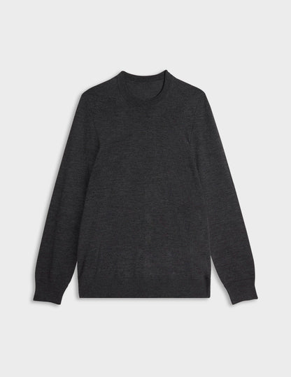 Pull Massimo en laine mérinos gris