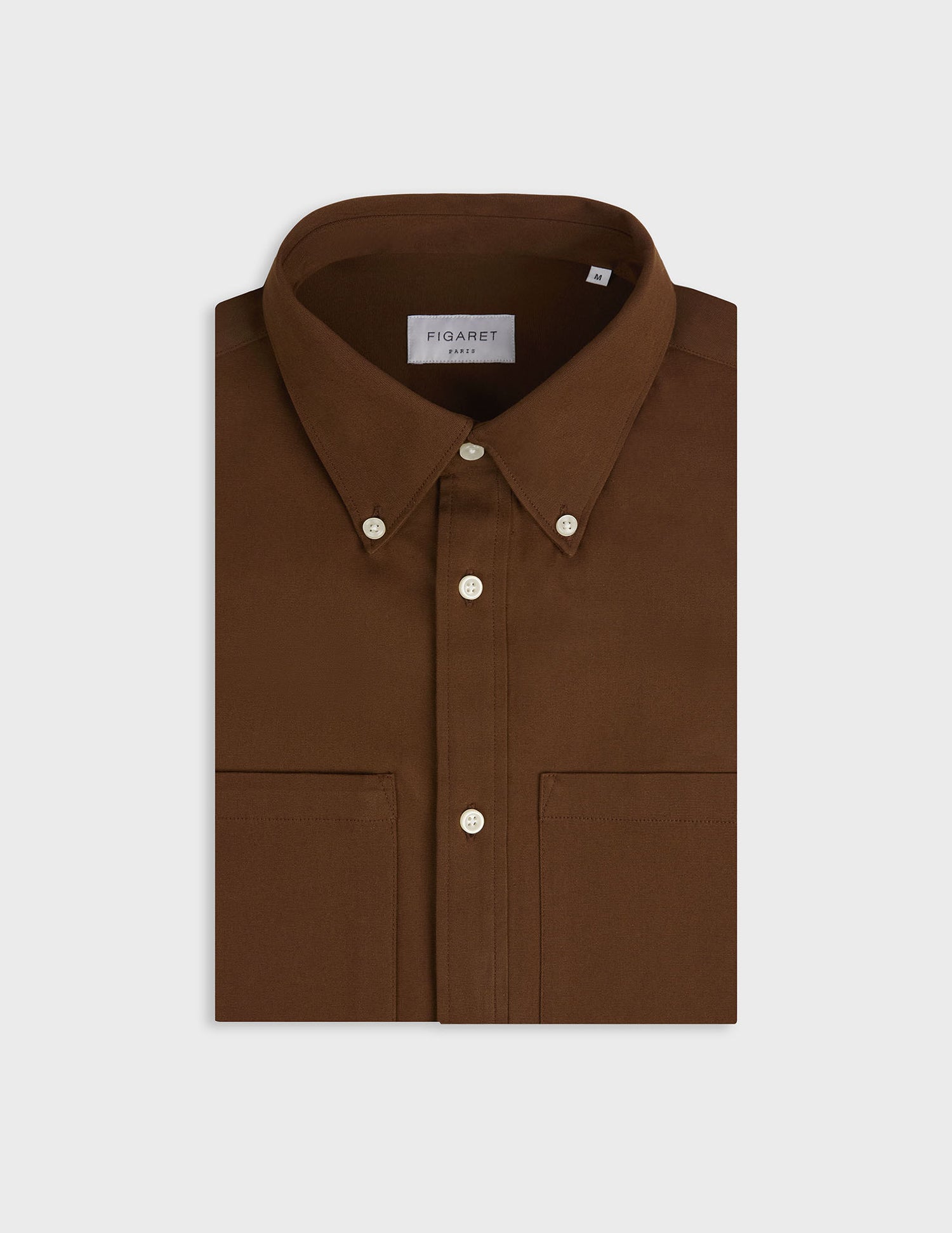 Matheo brown shirt - Ottoman - Prodigious buttoned Collar#5