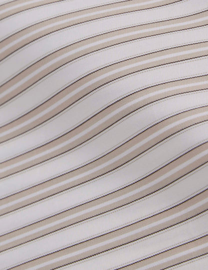 Chemise Mathilde rayée beige