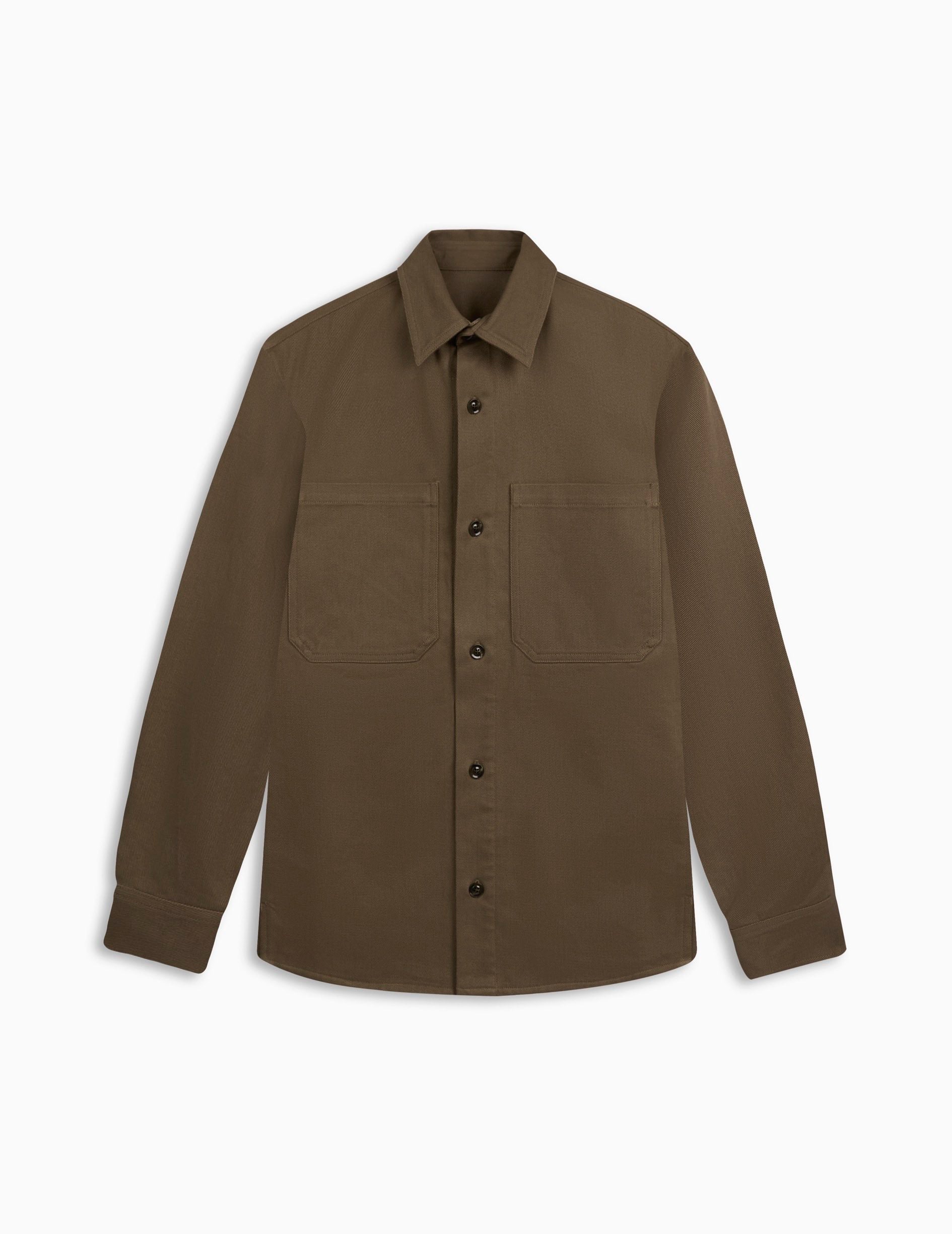 Surchemise Milan camel - Twill - Col Chemise