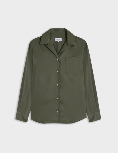 Chemise Nancy en lyocell vert