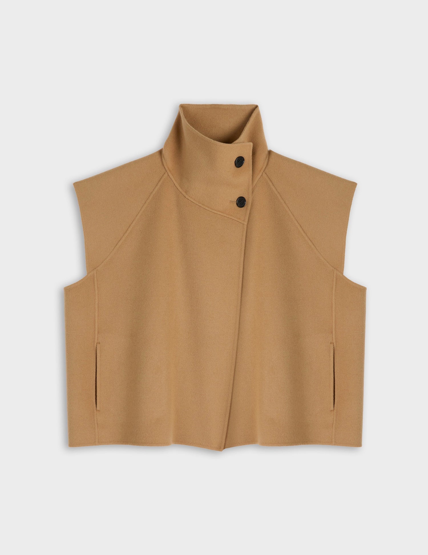 Veste Neyla en laine double face beige