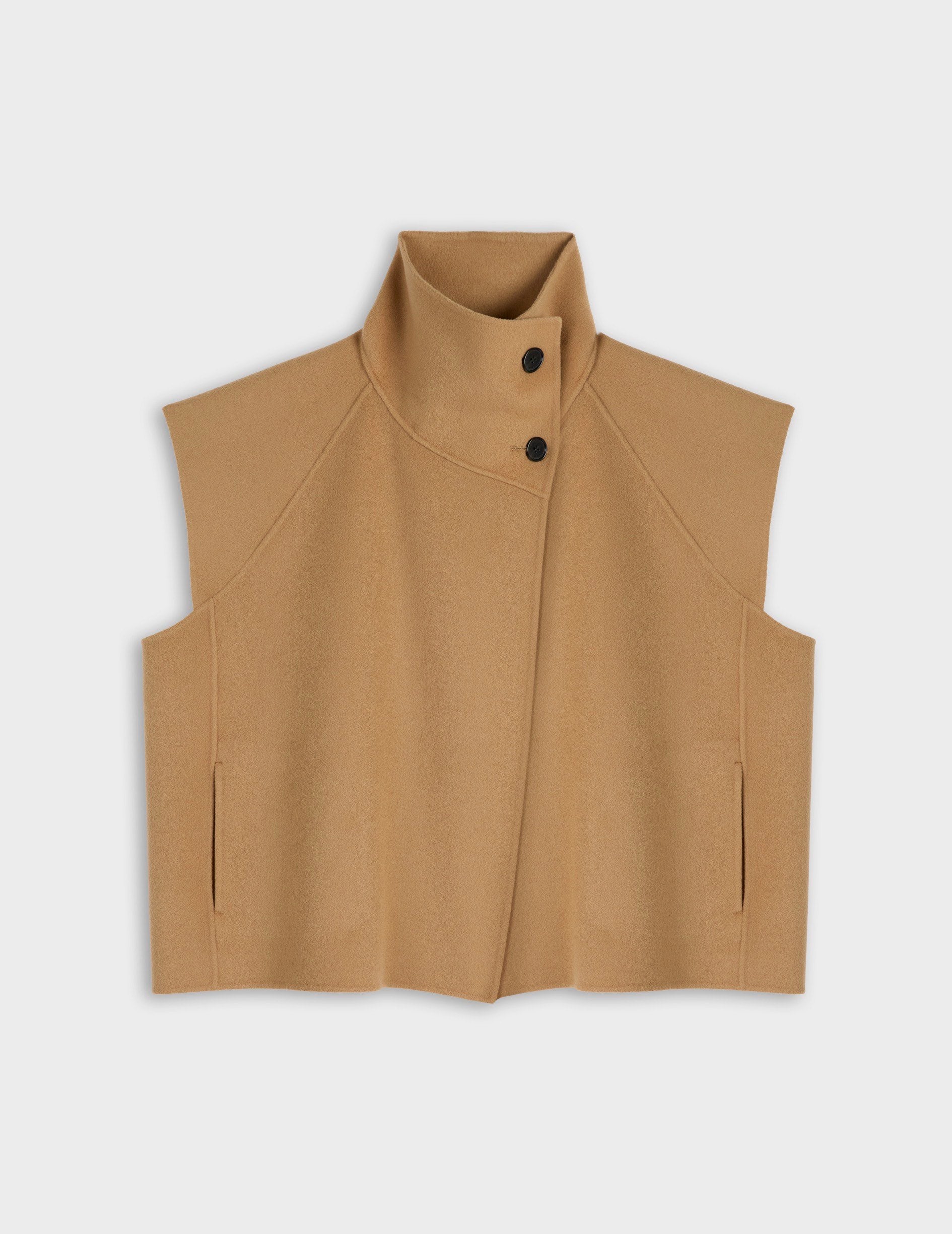 Veste Neyla en laine double face beige