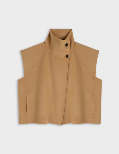 Veste Neyla en laine double face beige