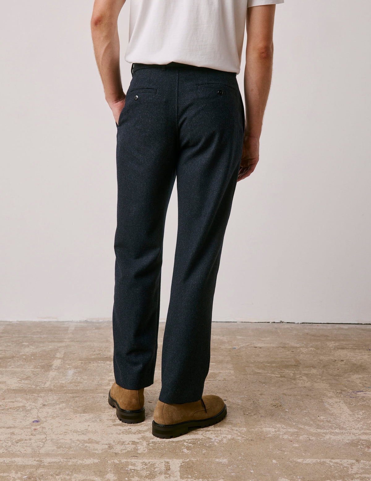 Pantalon Nicolaï en laine grise