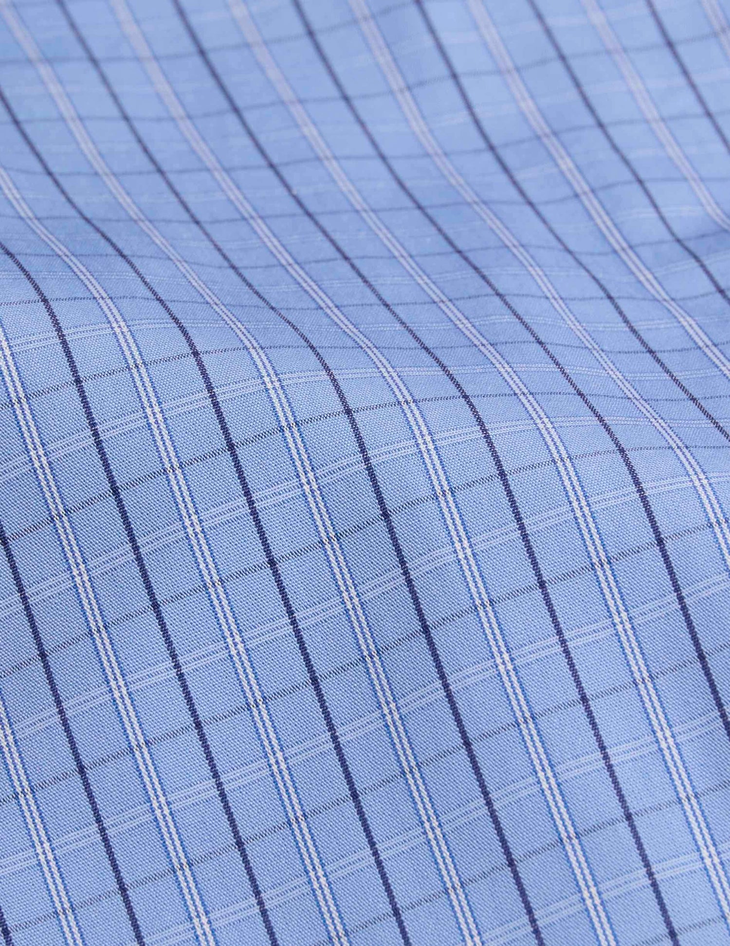 Chemise Nolita à carreaux bleus - Popeline - Col Chemise#6