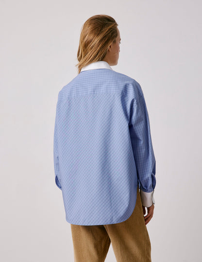 Chemise Nolita à carreaux bleus