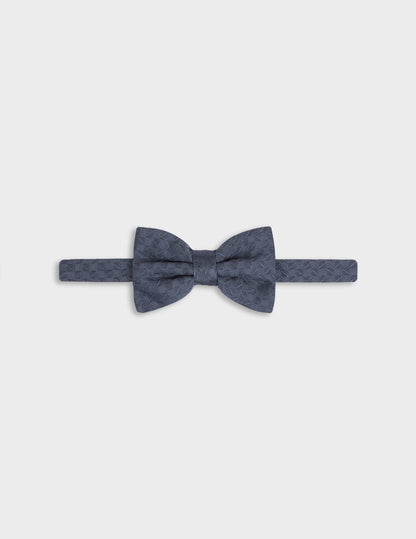 Nœud-papillon en soie bleue