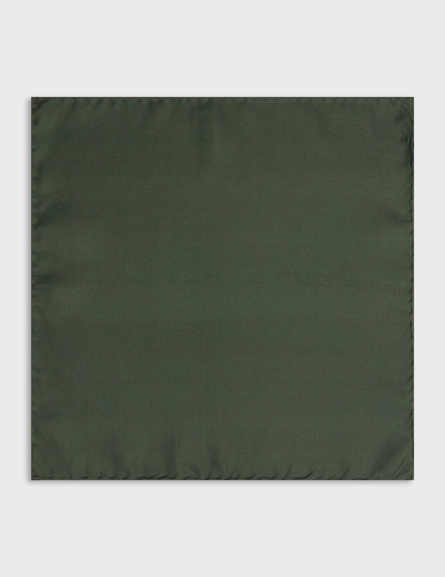 Khaki silk twill pocket square