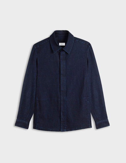 Navy denim Parker shirt