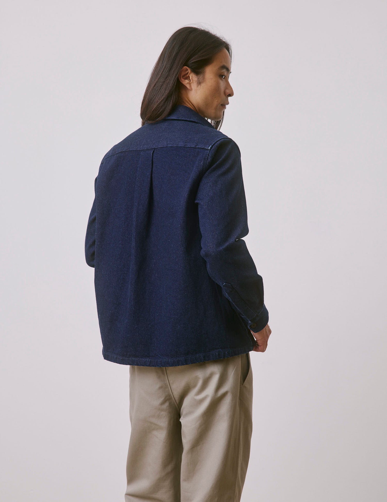 Chemise Parker en denim marine - Denim - Col Français#3