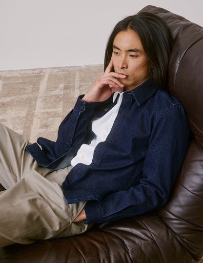 Navy denim Parker shirt