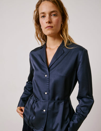 Chemise Paz bleue marine