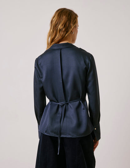 Chemise Paz bleue marine