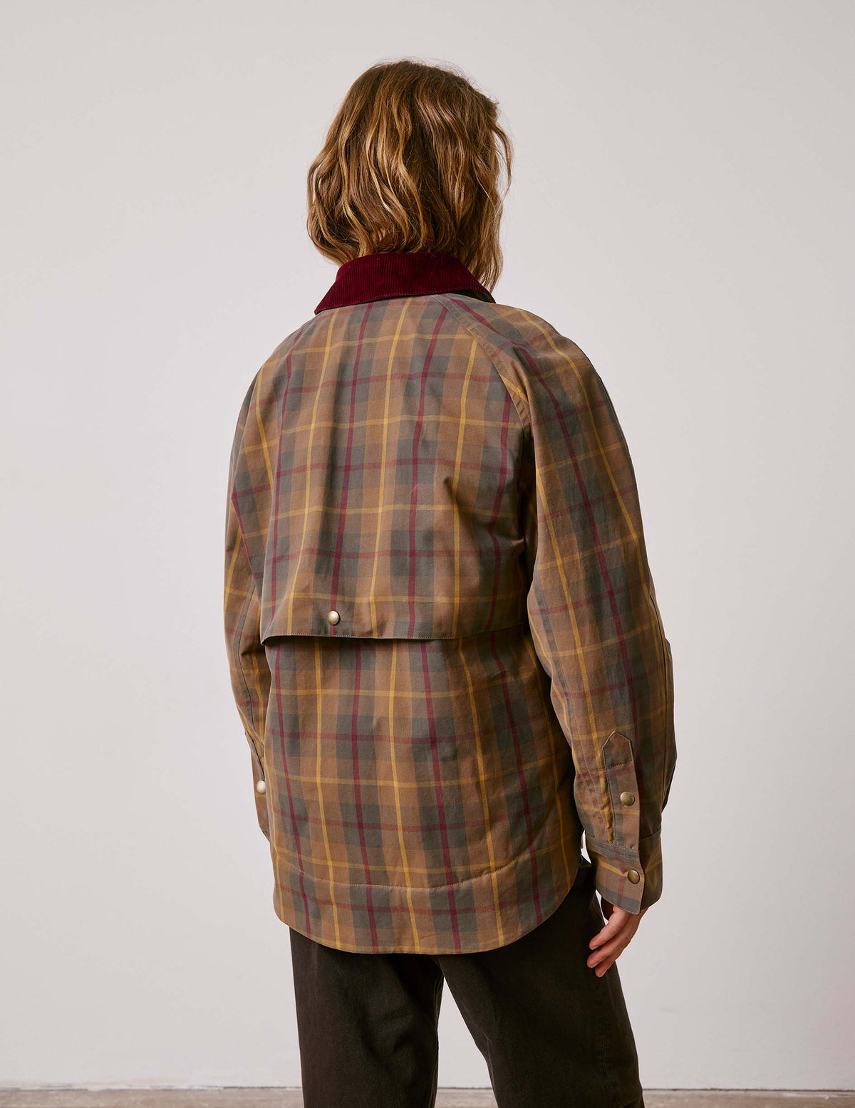Blouson Pénelope en coton à carreaux