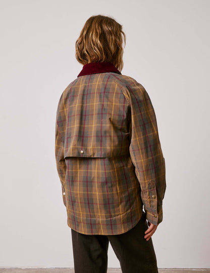 Blouson Pénelope en coton à carreaux