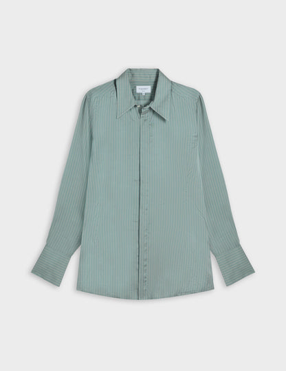 Chemise Pétale bleu rayée