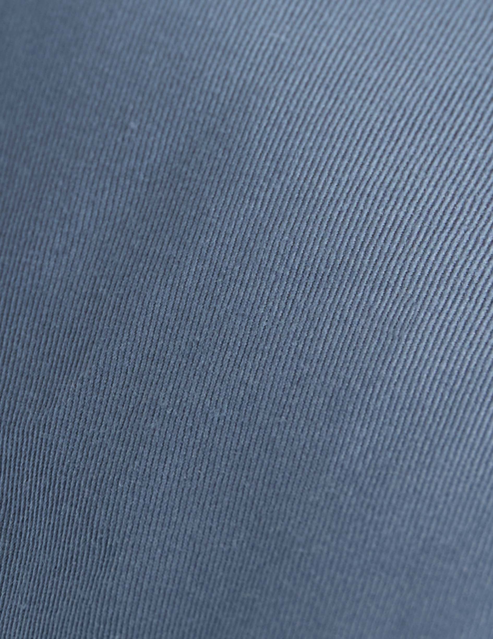 Chemise Pharell bleue - Twill - Col Requin