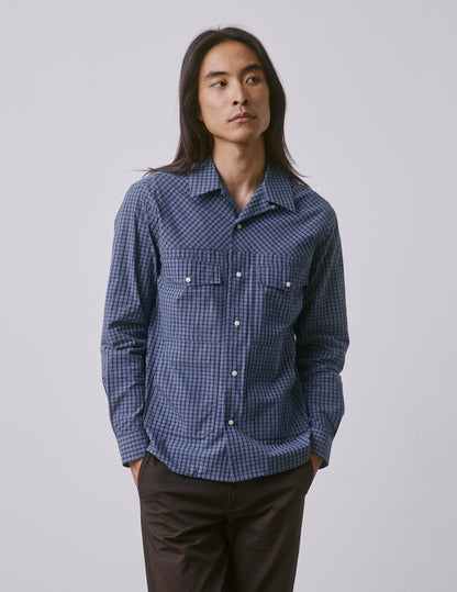 Blue check Pharell shirt