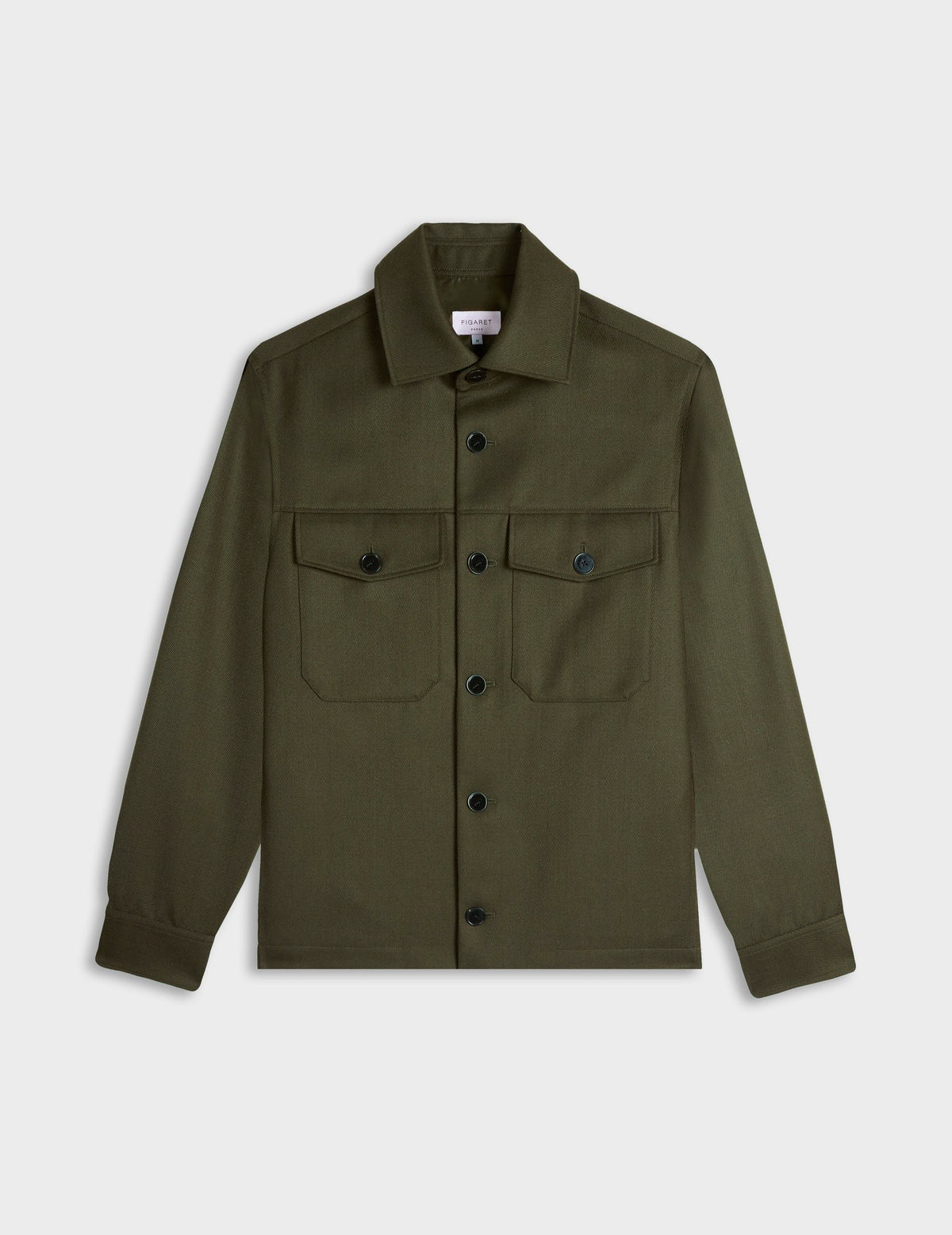 Veste Phileas en laine vierge kaki