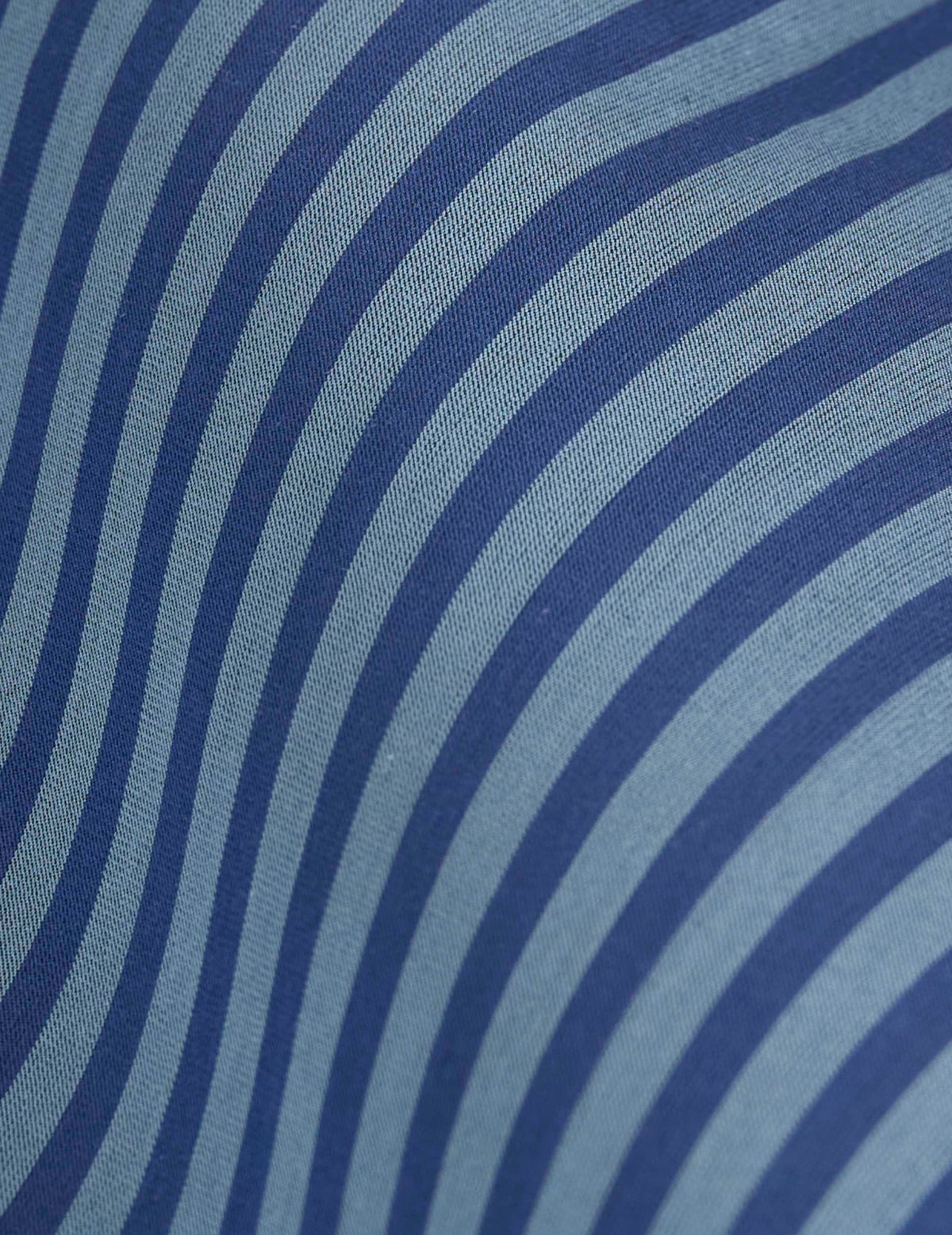 Blouse Phillie rayée bleue - Popeline - Col Victorien