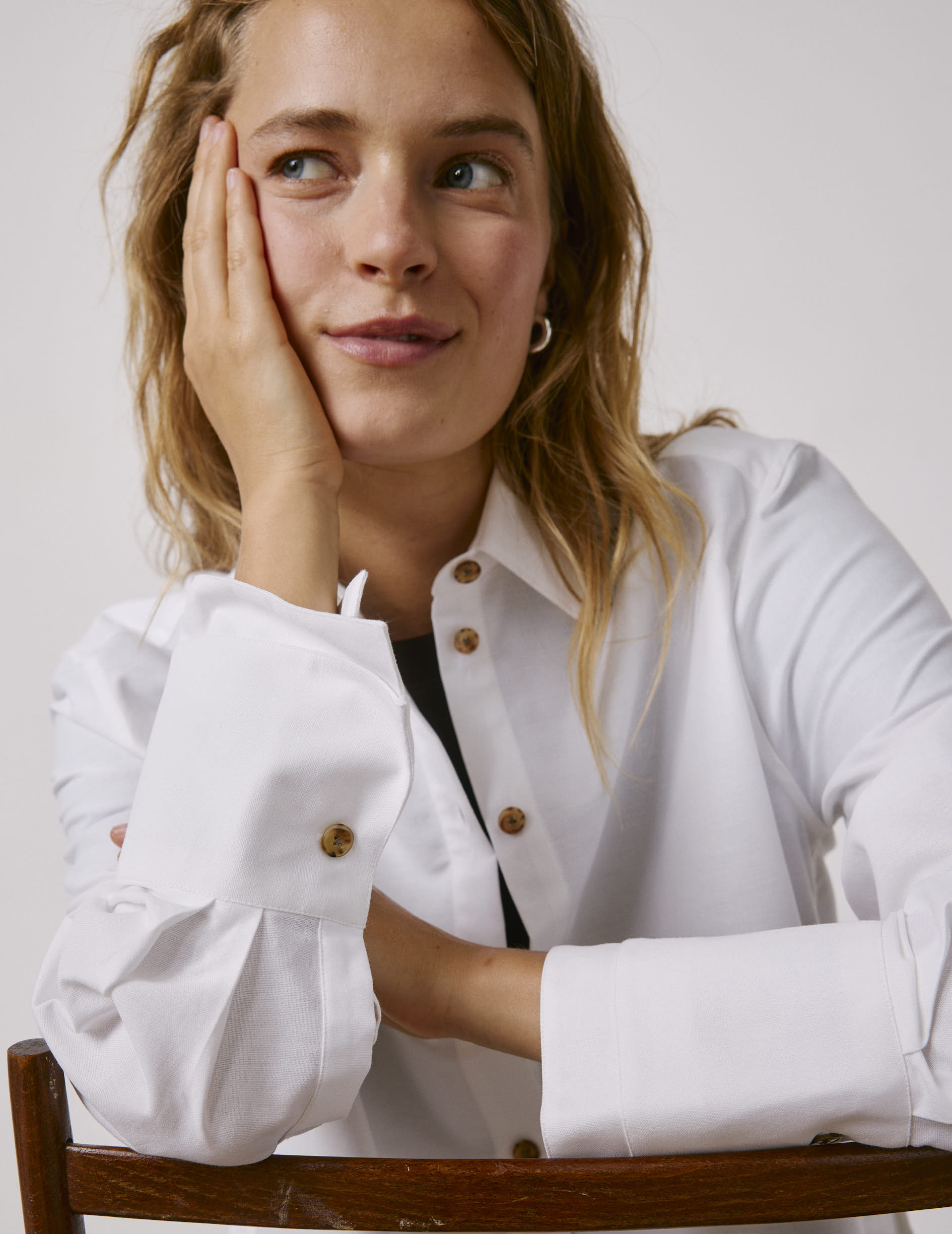 White Phoebie shirt - Oxford - Shirt Collar