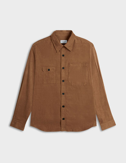 Beige velvet Pierrot shirt