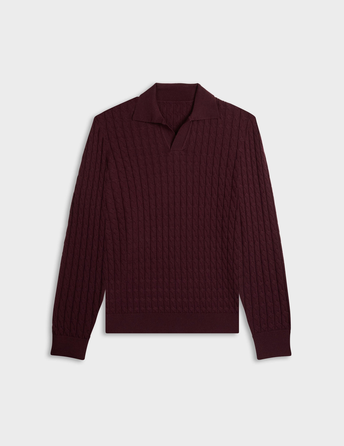 Pull Piersen en laine mérinos bordeaux