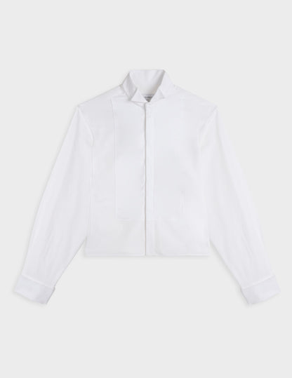 Chemise boxy Preppy blanche
