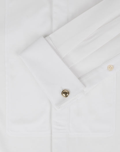 Chemise boxy Preppy blanche