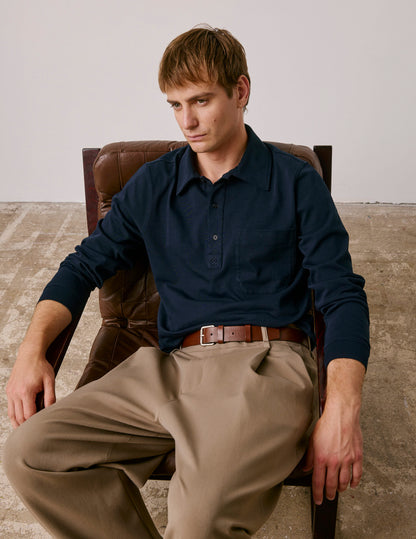 Navy cotton T-shirt
