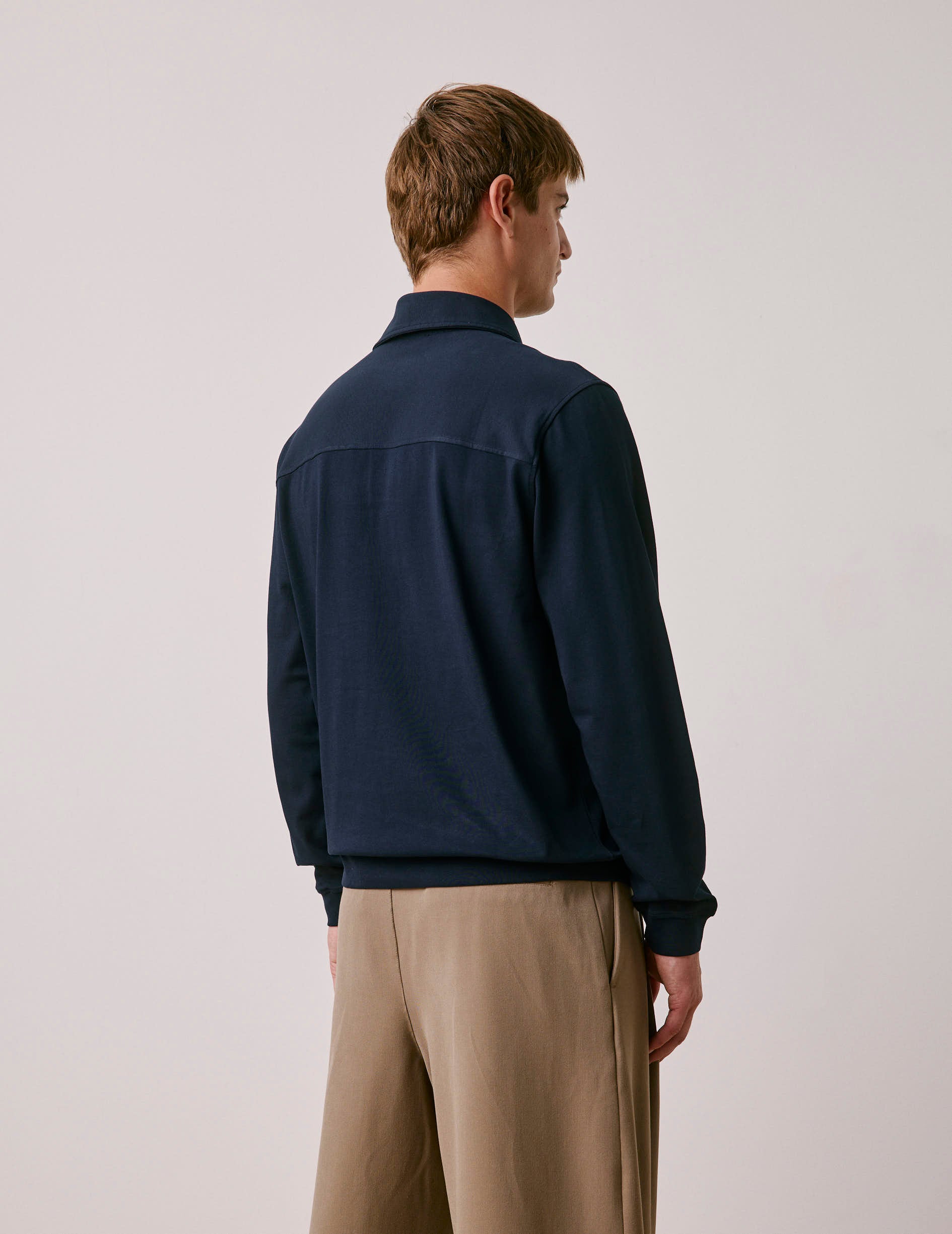 Navy cotton T-shirt