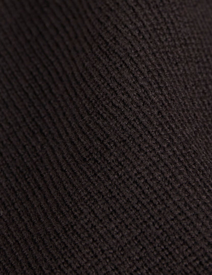 Cardigan Prince en laine mérinos marron