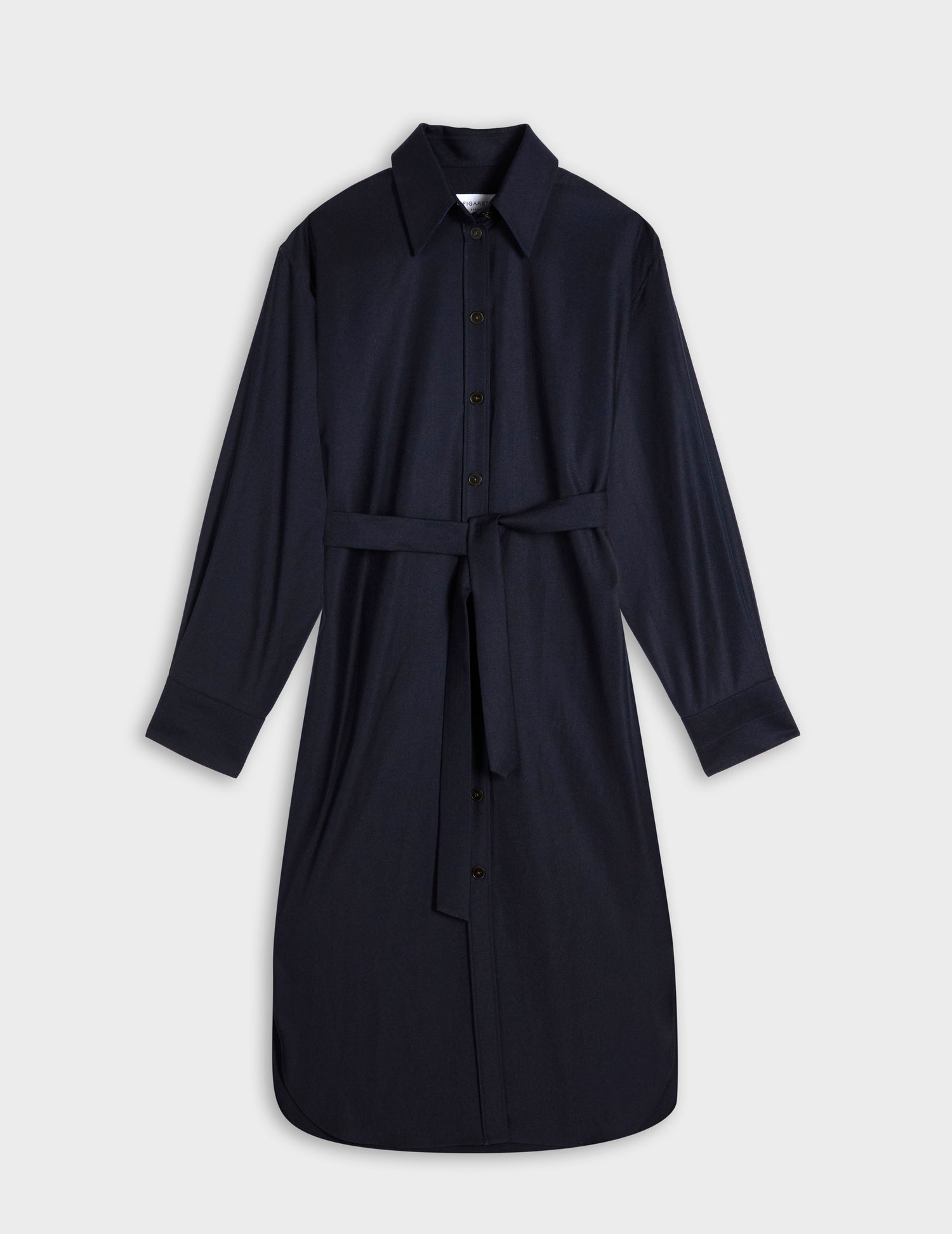 Robe Prudence en laine vierge marine