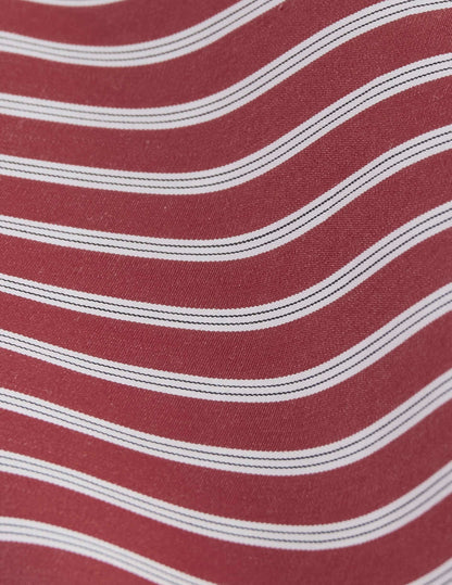 Chemise oversize Soffy rayée rouge