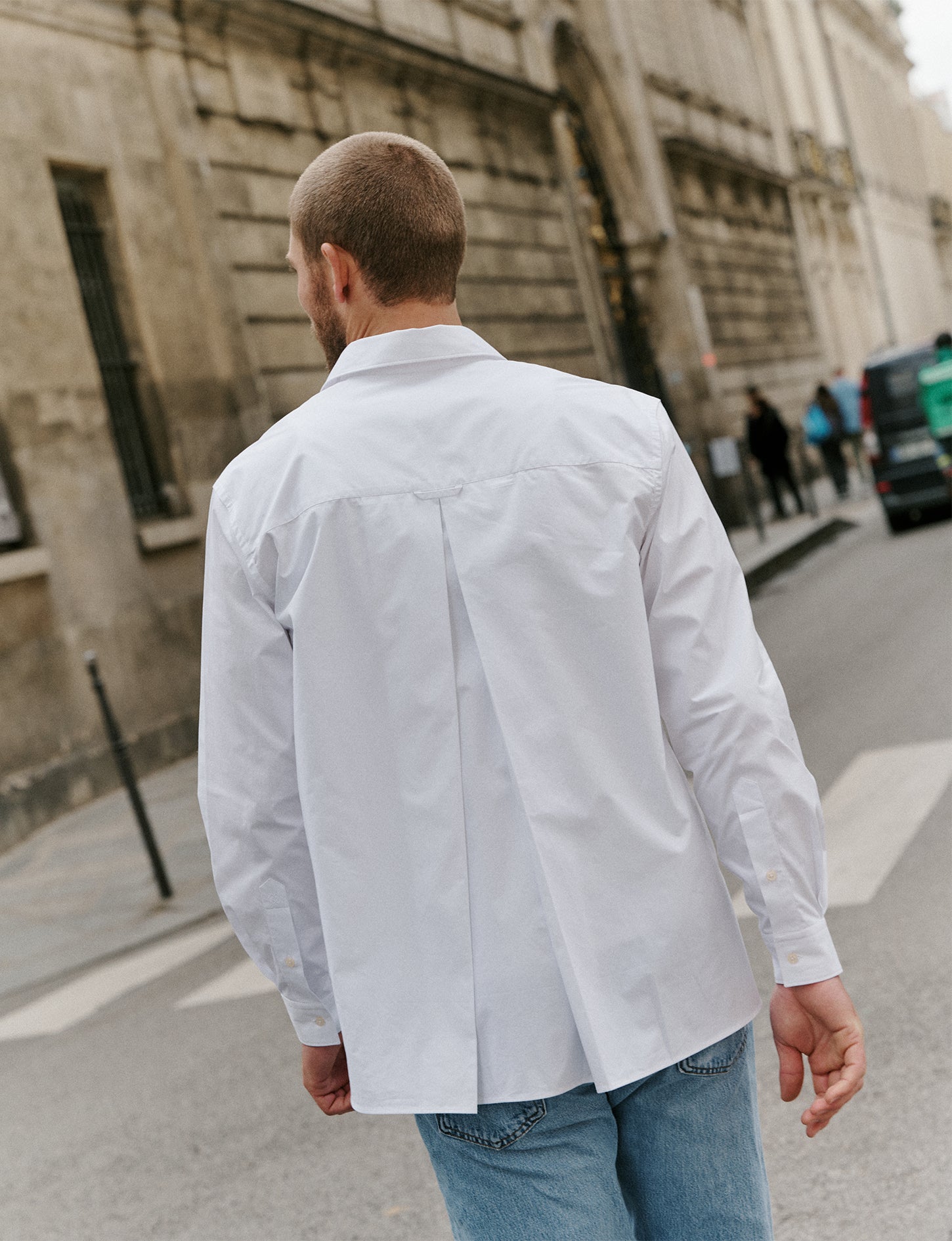 White Marais shirt - Poplin - French Collar#6