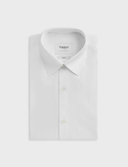 Semi-fitted white Prestige shirt