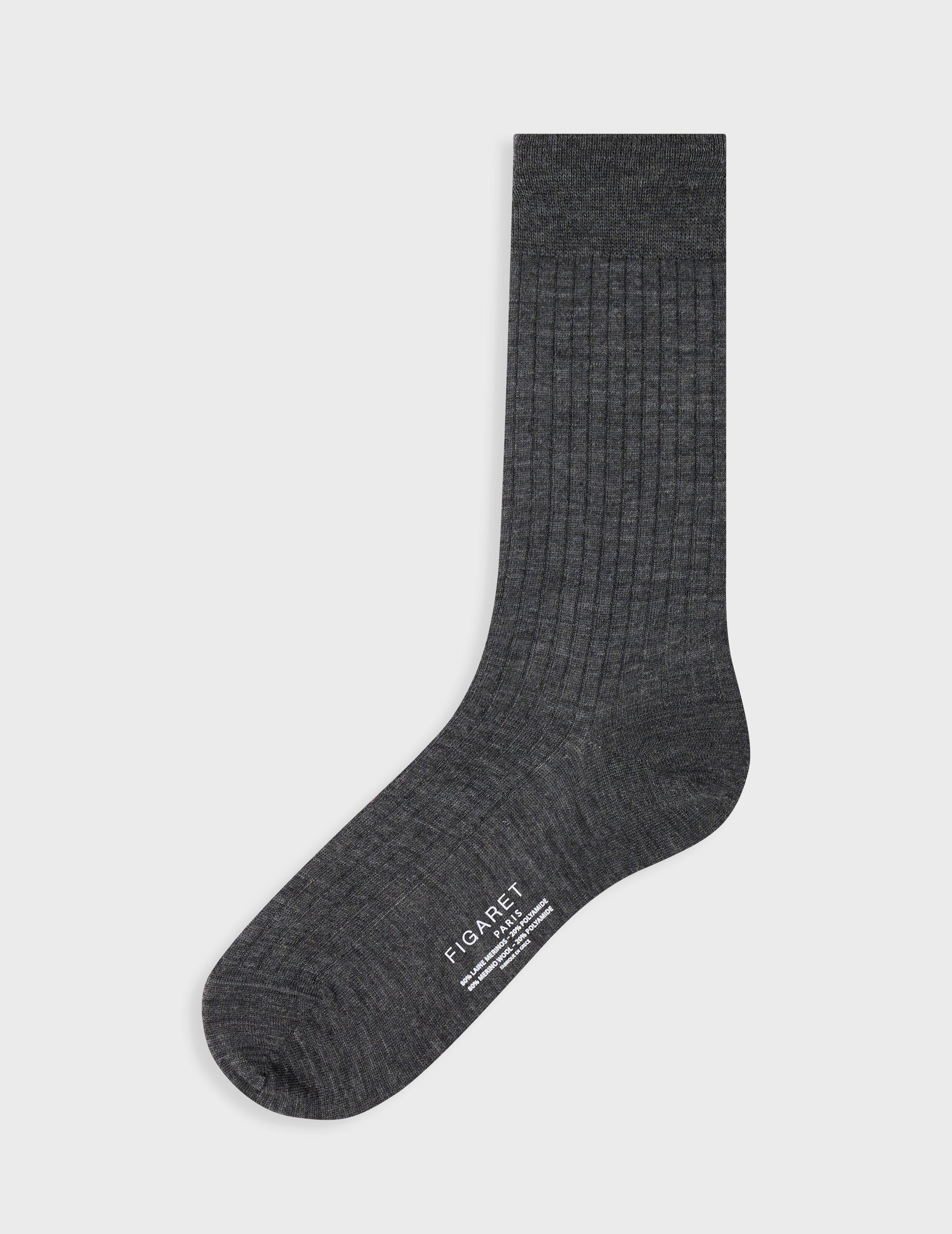 Gray wool socks
