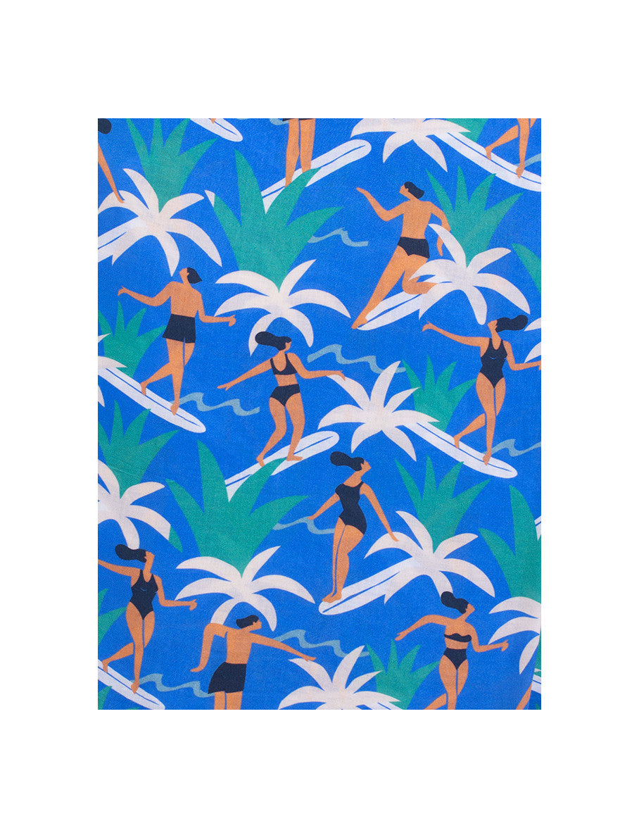 Figaret x Quentin Monge blue scarf