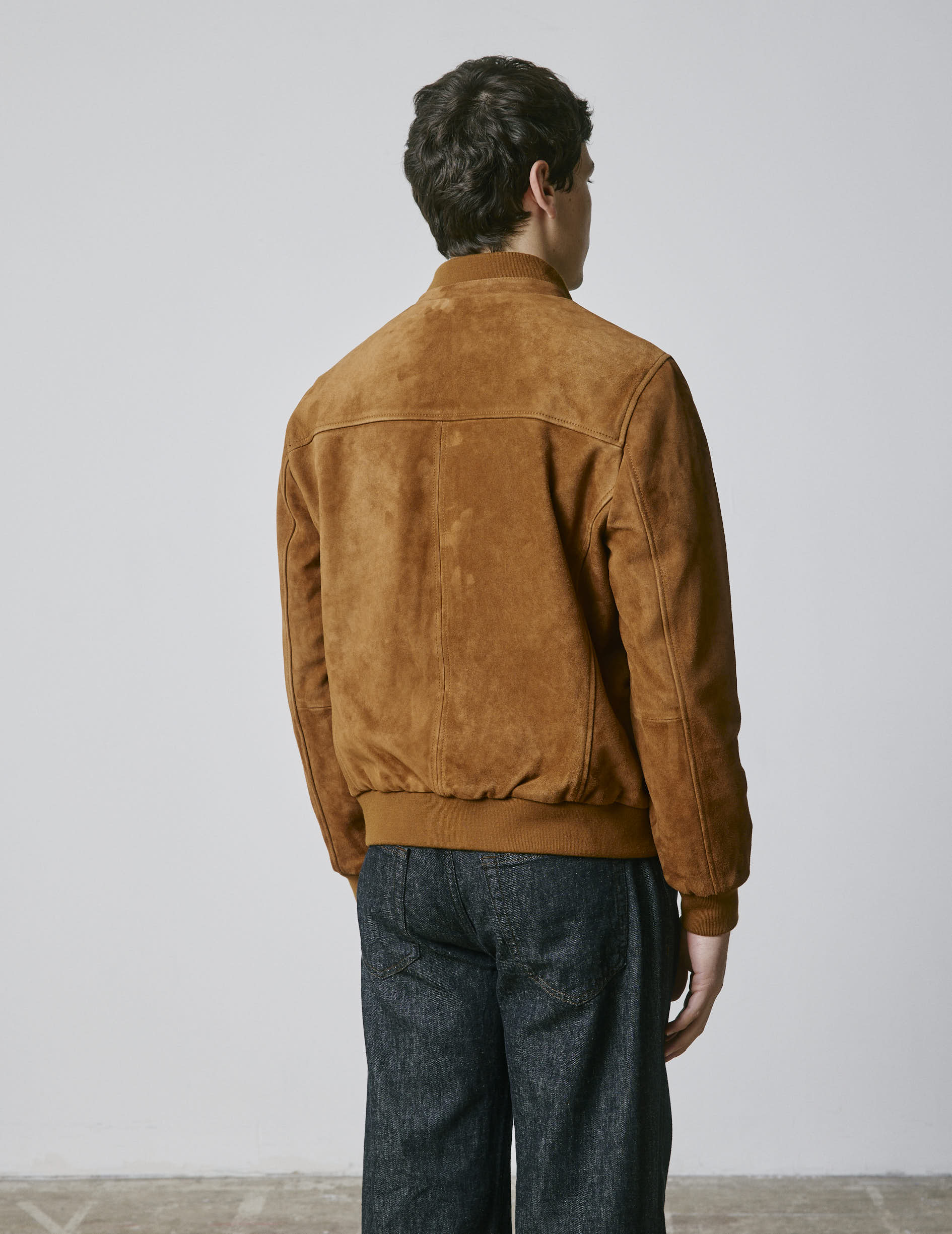 Teddy Léo en suède camel