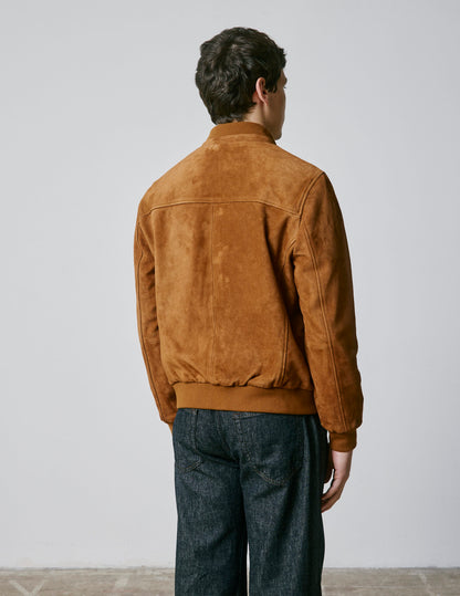 Teddy Léo en suède camel