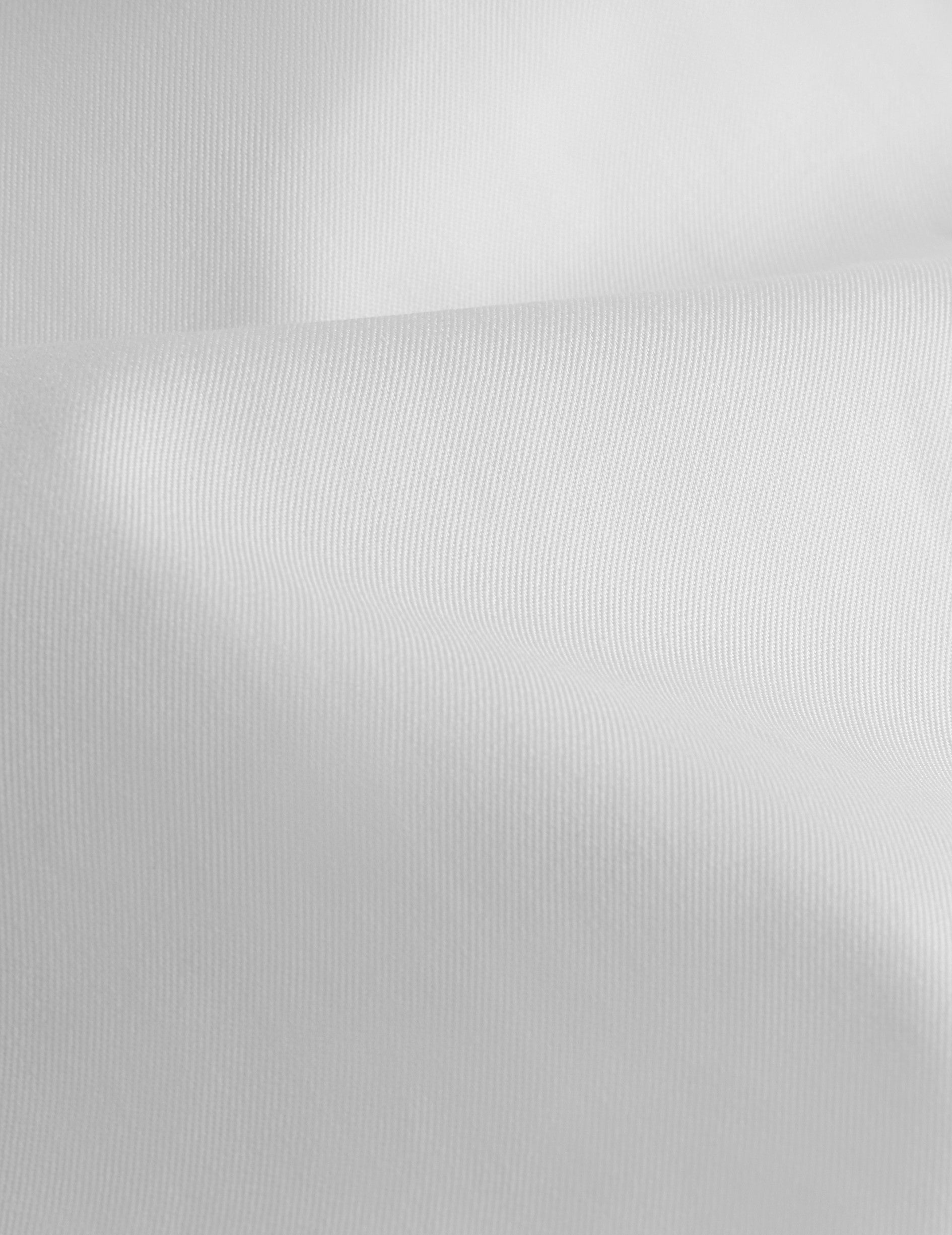 Chemise Semi-ajustée blanche - Twill - Col Figaret