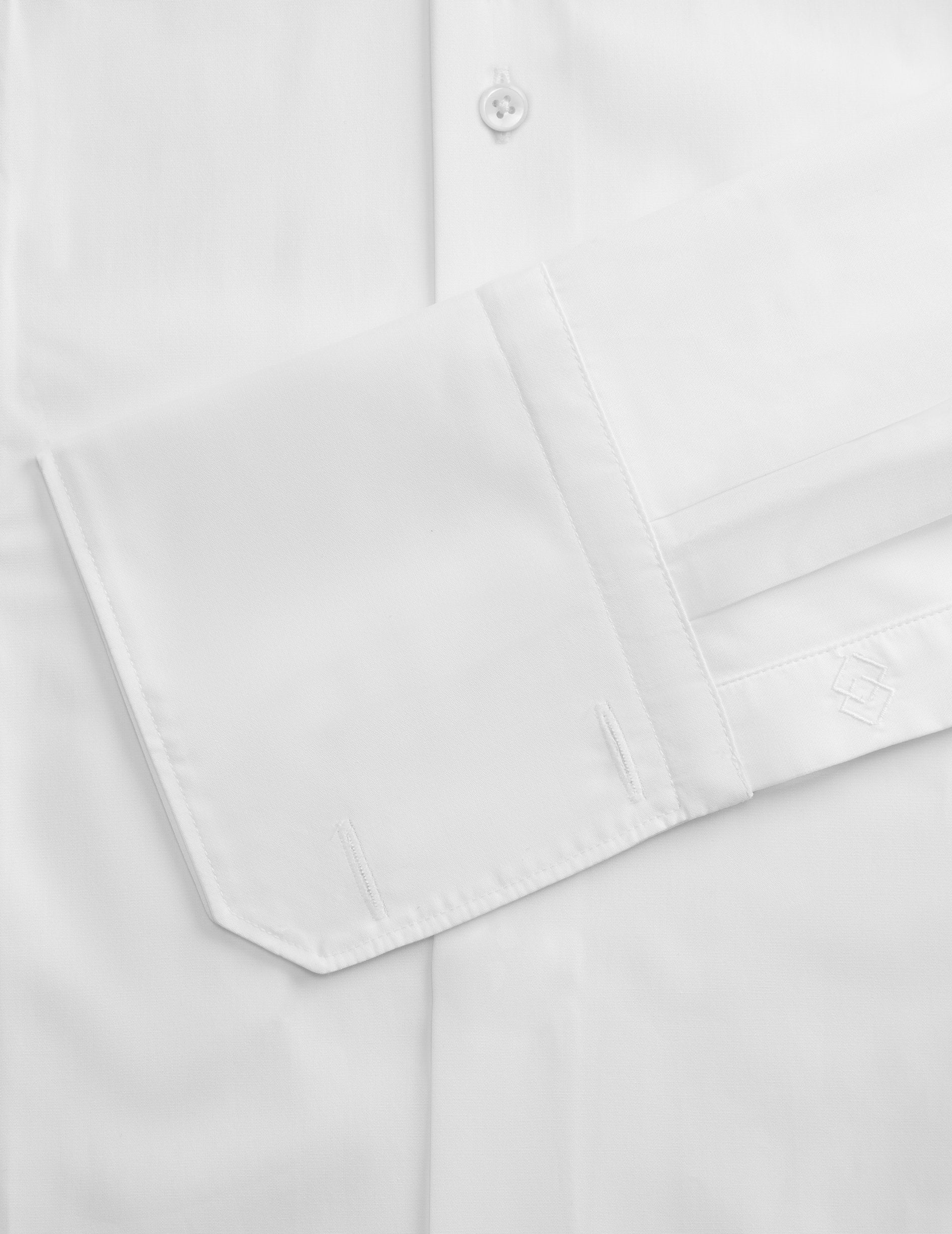 Classic white shirt - Poplin - Figaret Collar - French  Cuffs