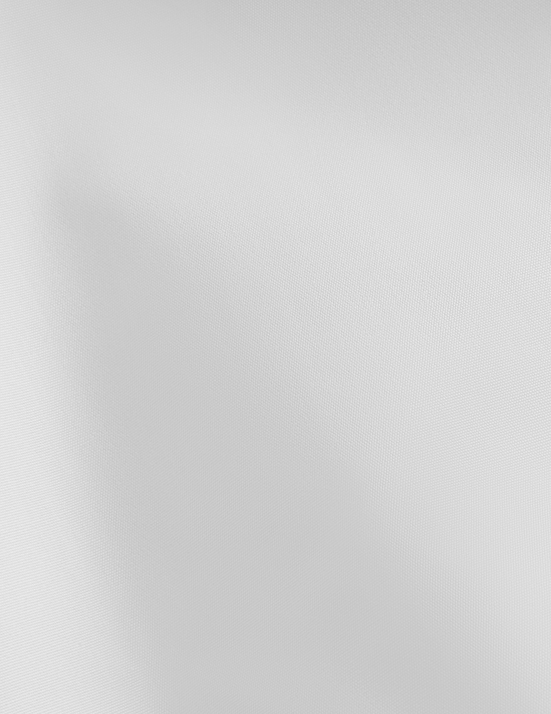 Chemise Semi-ajustée blanche - Popeline - Col Figaret