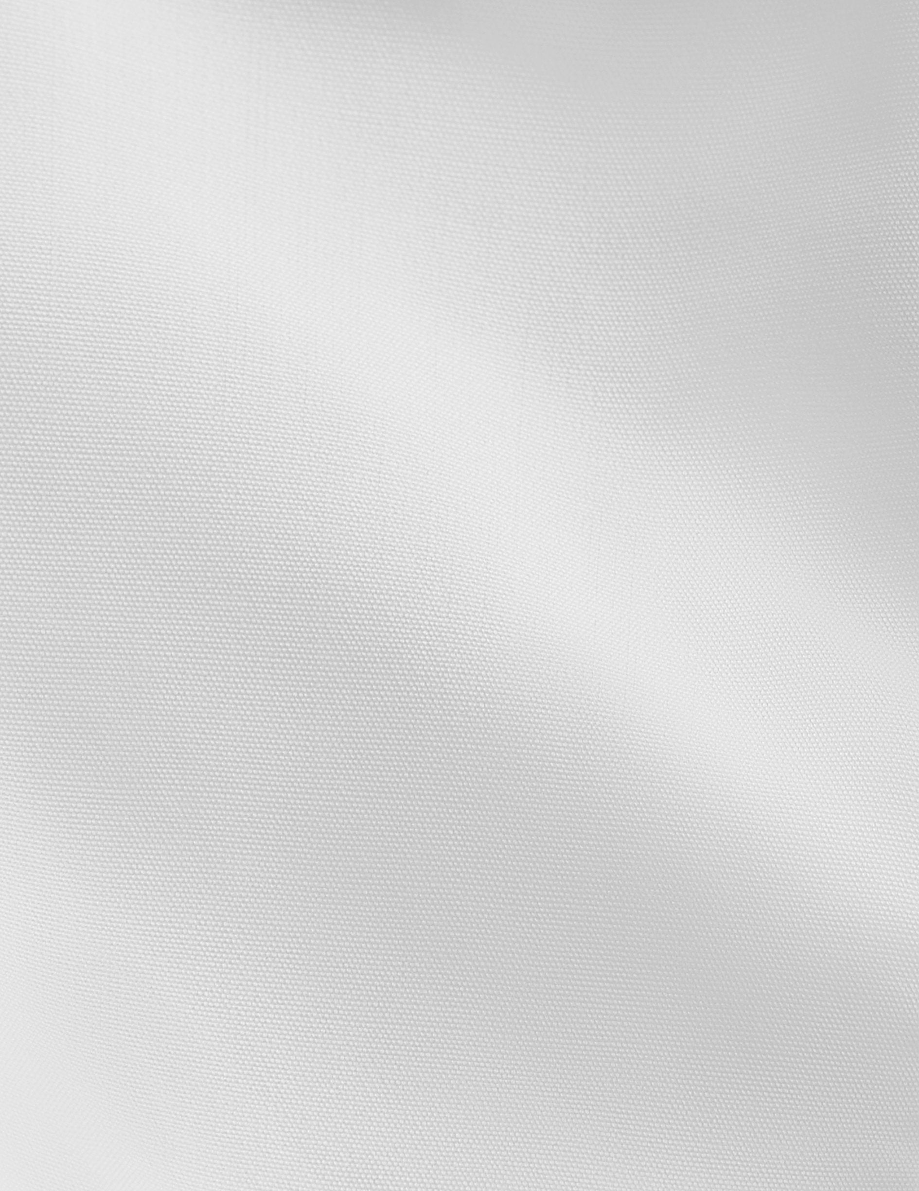 Chemise Ajustée blanche - Popeline - Col Cousu