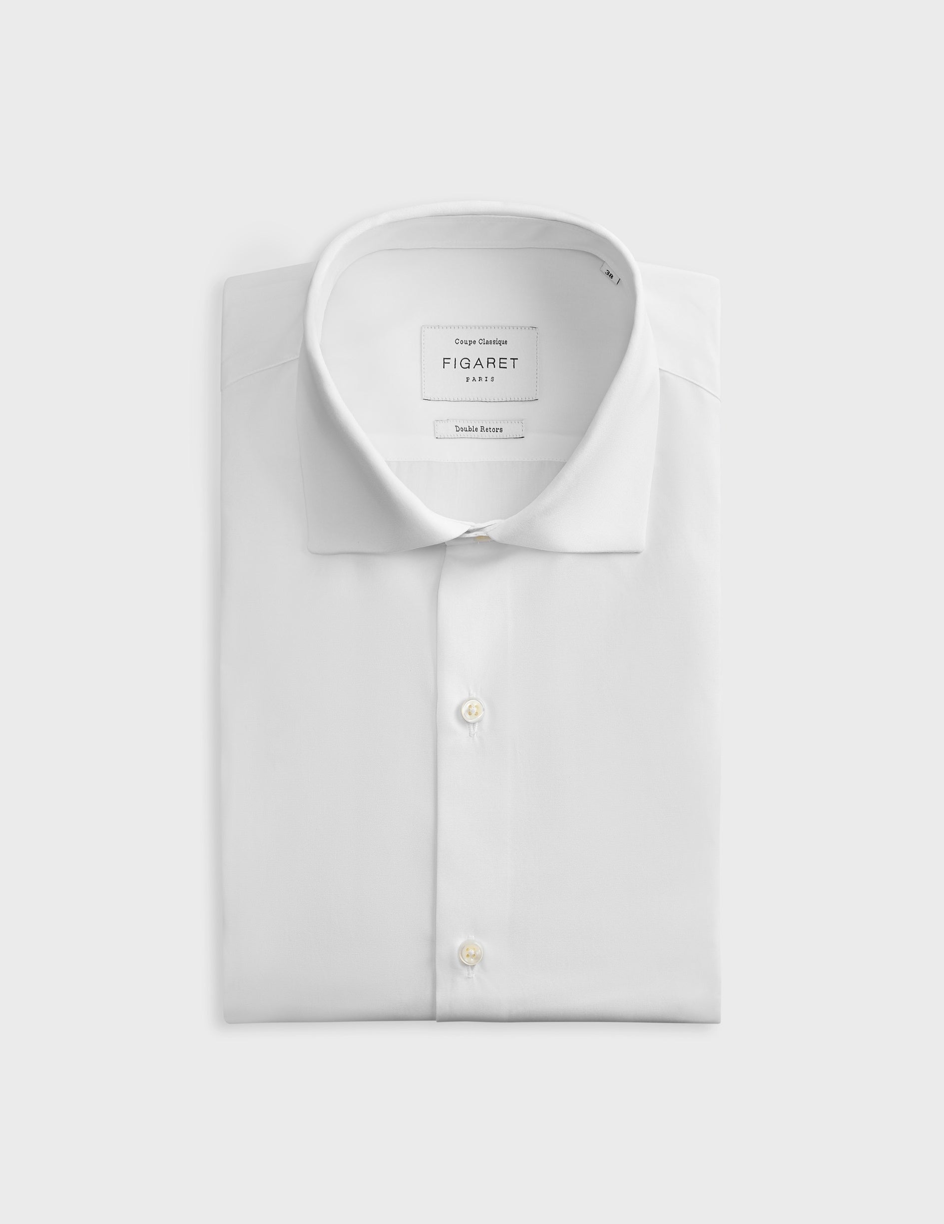 Classic white shirt - Poplin - Italian Collar - French Cuffs